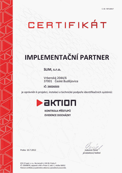 Certifikát Aktion